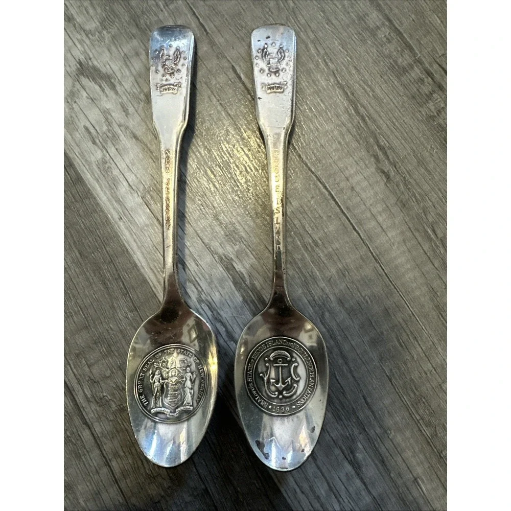 International 1776-1976 Bicentennial Silver-plated Spoons Lot Of 9